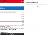 Bild zum Artikel: Bundesliga, 14. Spieltag - Eintracht Frankfurt gegen FC Bayern im Liveticker