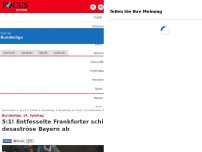 Bild zum Artikel: Bundesliga, 14. Spieltag - Eintracht Frankfurt gegen FC Bayern im Liveticker