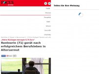 Bild zum Artikel: „Meine Rücklagen betragen 5,76 Euro“ - Rentnerin (71) gerät nach erfolgreichem Berufsleben in Altersarmut