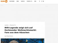 Bild zum Artikel: BVB-Legende zeigt sich auf Dortmunder Weihnachtsmarkt: Fans aus dem Häuschen