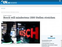 Bild zum Artikel: Stuttgart und Region: Bosch will mindestens   1500 Stellen streichen