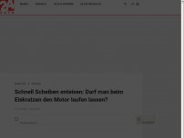 Bild zum Artikel: Schnell Scheiben enteisen: Darf man beim Eiskratzen den Motor laufen lassen?