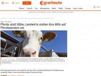 Bild zum Artikel: Pferde statt Kühe: Landwirte stellen ihre Höfe auf Pferdepension um #landwirt #pferd