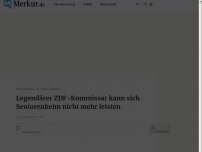 Bild zum Artikel: Legendärer ZDF-Kommissar kann sich Seniorenheim nicht mehr leisten