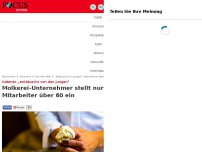 Bild zum Artikel: „Enttäuscht von den Jungen“  - Molkerei-Unternehmer stellt nur noch Mitarbeiter über 60 ein