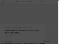 Bild zum Artikel: 60 geschmückte Traktoren bei Lichterfahrt durch Stuhr dabei