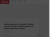 Bild zum Artikel: Herzenswunsch in Kassel: Kultfan „Uschi“ durfte endlich wieder Spiel der Huskies sehen