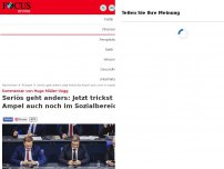 Bild zum Artikel: Kommentar von Hugo Müller-Vogg - Seriös geht anders: Jetzt trickst die Ampel auch noch im Sozialbereich