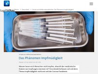 Bild zum Artikel: Schutz vor Infektionskrankheiten: Das Phänomen Impfmüdigkeit