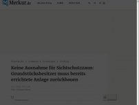 Bild zum Artikel: Keine Ausnahme für Sichtschutzzaun: Grundstücksbesitzer muss bereits errichtete Anlage zurückbauen