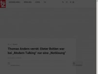 Bild zum Artikel: Thomas Anders verrät: Dieter Bohlen war bei „Modern Talking“ nur eine „Notlösung“