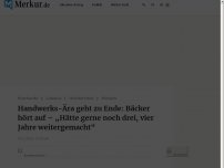 Bild zum Artikel: Ende einer Handwerks-Ära in Weyarn: Bäcker Hafner hört auf