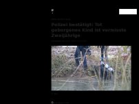 Bild zum Artikel: Kinderleiche aus Fluss in Bingen geborgen