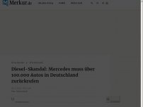 Bild zum Artikel: Diesel-Skandal: Mercedes muss über 100.000 Autos in Deutschland zurückrufen