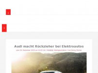 Bild zum Artikel: Audi macht Rückzieher bei Elektroautos