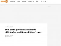 Bild zum Artikel: BVB plant großen Einschnitt: „Mitläufer und Bremsklötze“ raus