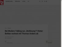 Bild zum Artikel: Bei Modern Talking nur „Notlösung“? Dieter Bohlen rechnet mit Thomas Anders ab