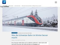 Bild zum Artikel: Was die Schweizer Bahn im Winter besser macht