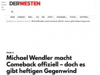 Bild zum Artikel: Michael Wendler macht Comeback offiziell – doch es gibt heftigen Gegenwind