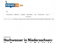 Bild zum Artikel: Hochwasser in Niedersachsen: Straße im Kreis Gifhorn überflutet ++ Zug-Ausfälle in Braunschweig – Alle Infos im Newsblog