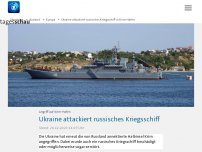 Bild zum Artikel: Ukraine attackiert russisches Kriegsschiff in Krim-Hafen