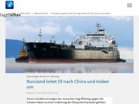 Bild zum Artikel: Russland exportiert fast sein gesamtes Öl nach China und Indien