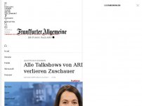 Bild zum Artikel: Quoten 2023 gesunken: Alle Talkshows verlieren Zuschauer