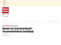 Bild zum Artikel: Polizei musste Feuerwehr bei Einsatz beschützen