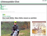 Bild zum Artikel: Silvester in Balingen: Brot statt Böller: Marc Käfer nimmt es wörtlich