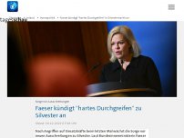 Bild zum Artikel: Faeser kündigt 'hartes Durchgreifen' in Silvesternacht an