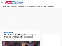 Bild zum Artikel: Große Ehre für Harry Kane: Bayern-Star für Weltauswahl nominiert