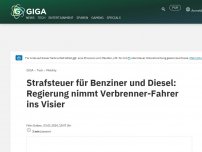 Bild zum Artikel: Strafsteuer für Benziner und Diesel: Regierung nimmt Verbrenner-Fahrer ins Visier