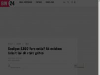 Bild zum Artikel: Genügen 3.000 Euro netto? Ab welchem Gehalt Sie als reich gelten