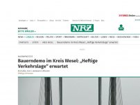 Bild zum Artikel: Bauernproteste: Bauerndemo im Kreis Wesel: „Heftige Verkehrslage“ erwartet