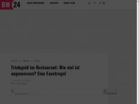 Bild zum Artikel: Trinkgeld im Restaurant: Wie viel ist angemessen? Eine Faustregel