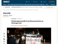 Bild zum Artikel: Über 100 Autobahn-Auffahrten in Brandenburg blockiert – 680 Fahrzeuge rollen vors Brandenburger Tor