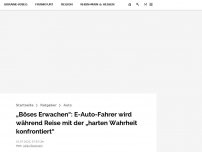 Bild zum Artikel: „Böses Erwachen“: E-Auto-Fahrer wird während Reise mit der „harten Wahrheit konfrontiert“