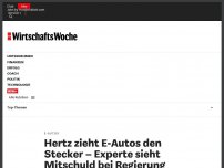 Bild zum Artikel: E-Automobilität: Warum zieht Hertz E-Autos den Stecker?