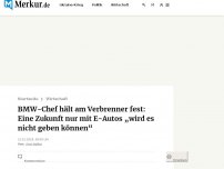 Bild zum Artikel: BMW-Chef hält am Verbrenner fest: Eine Zukunft nur mit E-Autos „wird es nicht geben können“