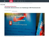 Bild zum Artikel: 'AfD bedroht Menschen': Tausende demonstrieren vor Hamburger AfD-Parteizentrale