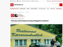 Bild zum Artikel: 'Kärnten wird dadurch Zukunftsgäste verlieren'