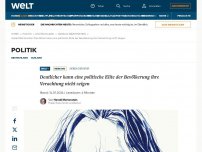 Bild zum Artikel: Deutlicher kann eine politische Elite der Bevölkerung ihre Verachtung nicht zeigen