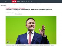 Bild zum Artikel: Trotz Forderung von Ökonomen: Lindner: Klimageld kommt nicht mehr in dieser Wahlperiode