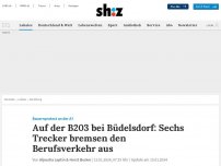 Bild zum Artikel: Trecker auf B203 an A7: So ist die Verkehrslage im Raum Rendsburg