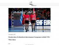 Bild zum Artikel: Deutsche Schiri-Schwestern pfeifen Handball-EM in Deutschland vor großer Kulisse