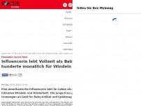 Bild zum Artikel: Finanziert durch Fans - Influencerin lebt Vollzeit als Baby, gibt hunderte monatlich für Windeln aus