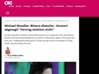 Bild zum Artikel: Michael Wendler: Bittere Klatsche - Konzert abgesagt! 'Vertrag existiert nicht'