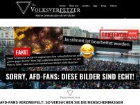 Bild zum Artikel: AfD-Fans verzweifelt: So versuchen sie die Menschenmassen wegzuleugnen!