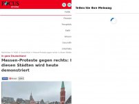 Bild zum Artikel: In ganz Deutschland - „Die schweigende Mitte erhebt ihre Stimme“: Zehntausende protestieren gegen rechts