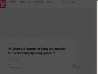 Bild zum Artikel: RTL klärt auf: Darum ist Cora Schumacher für die Dschungelprüfung gesperrt